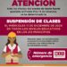 Este miércoles suspensión clases en todos los niveles educativos