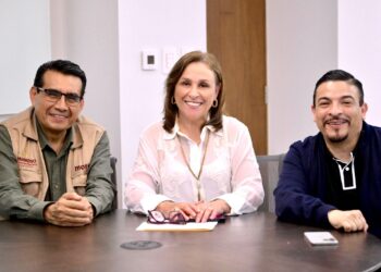 Se reúne Rocío Nahle con presidente de Jucopo y delegado de Bienestar