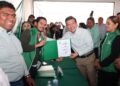 RECIBE RAFAEL ALARCÓN NOMBRAMIENTO POR PARTE DEL PARTIDO VERDE ECOLOGISTA