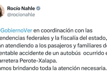 Coordinación inmediata tras accidente en la autopista Amozoc-Perote: Rocío Nahle