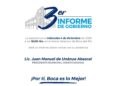 Alcalde JM Unánue invita a acompañarlo a su Tercer Informe de Gobierno