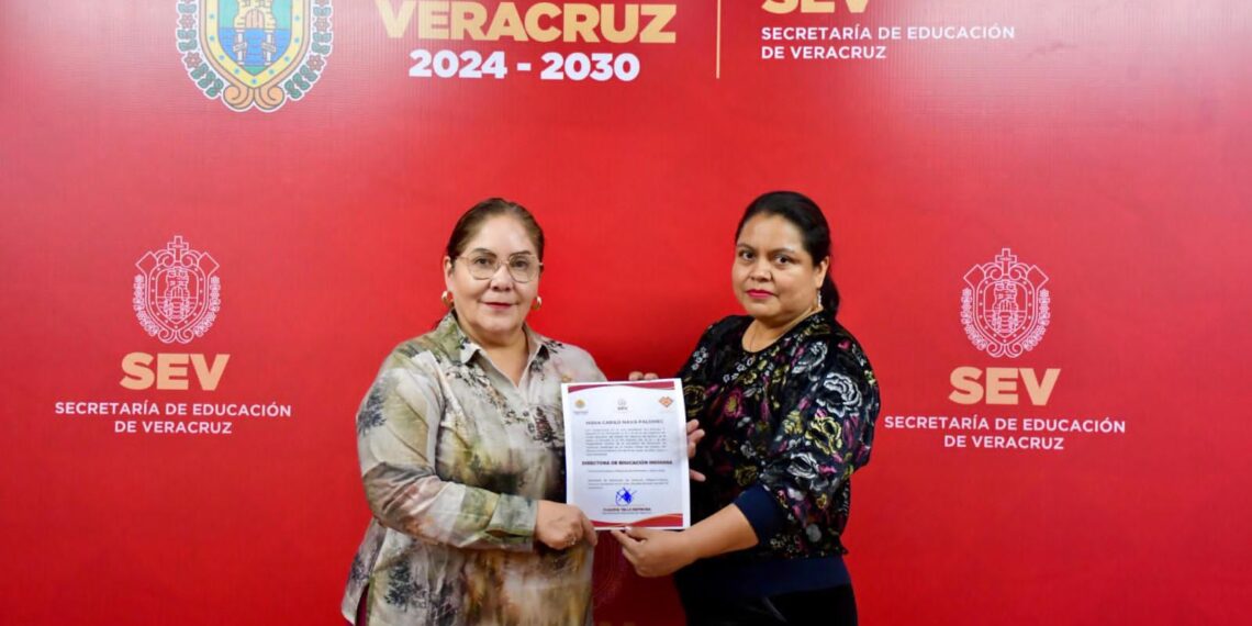 Nidia Carilú Nava Palomec asume Dirección de Educación Indígena anuncia SEV