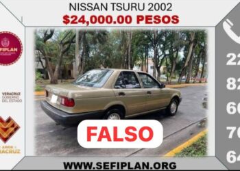 No te dejes engañar, Sefiplan alerta sobre fraude de supuestos remates vehículares