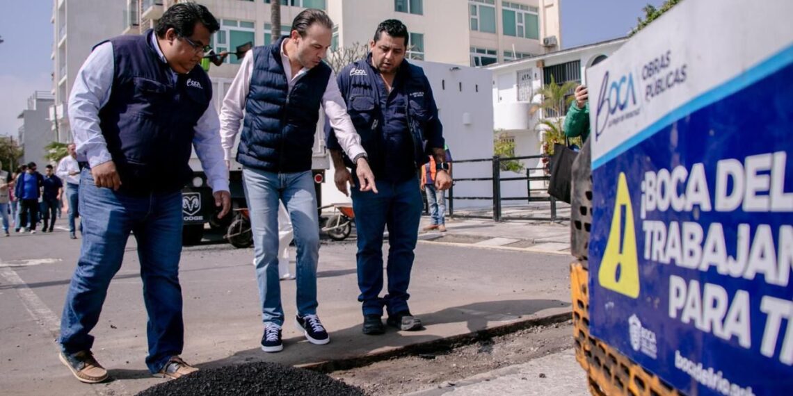 Alcalde JM Unánue pone en marcha y refuerza el Programa Permanente de Bacheo con más cuadrillas de trabajo