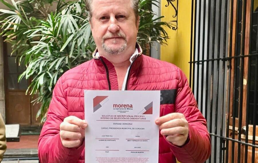 El diputado Juan Tress se apunta en el proceso interno de Morena; va por la alcaldía de Córdoba