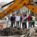 Supervisa Alcalde JM Unánue obra de pavimentación en la colonia Primero de Mayo Sur