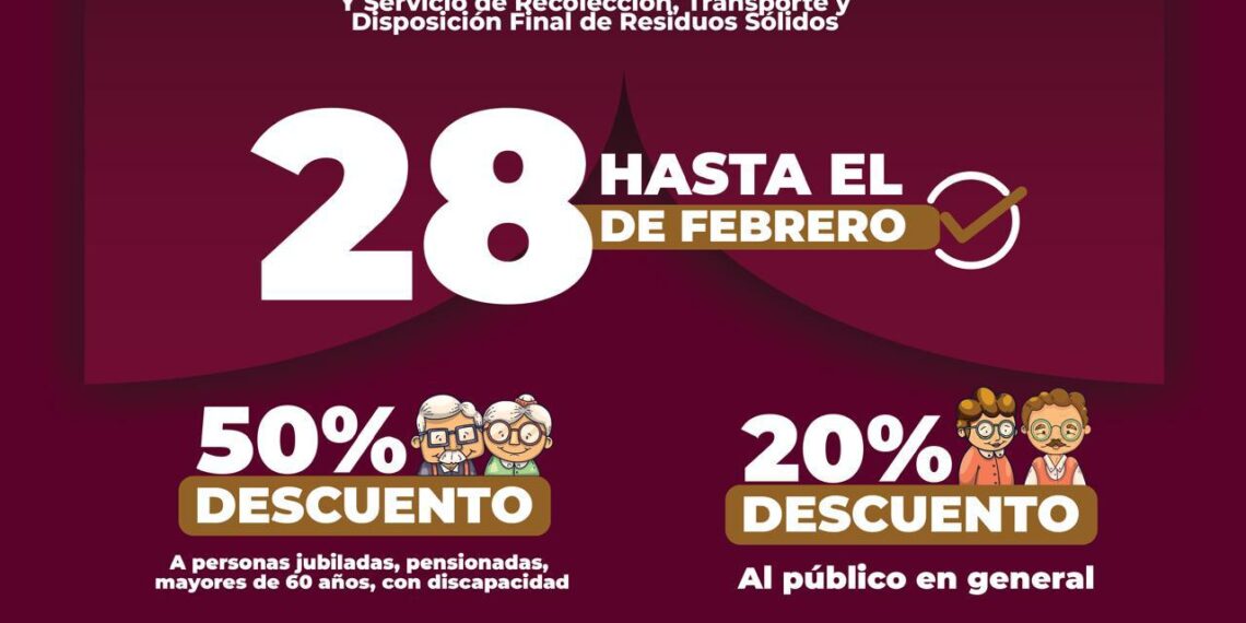 Continúan descuentos en pagodel Predial en febrero