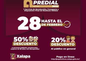 Continúan descuentos en pagodel Predial en febrero