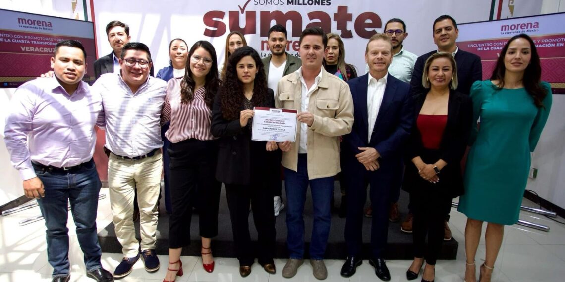 Dirigencia Nacional de Morena designa a Rafa Fararoni como promotor de la Cuarta Transformación en San Andrés Tuxtla
