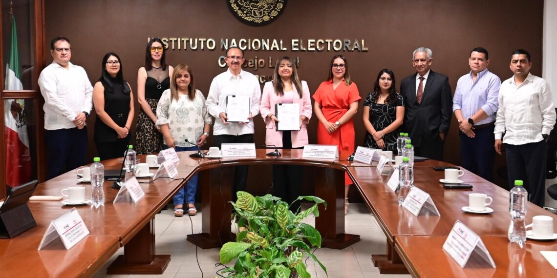 INE y OPLE Veracruz firman convenio general de colaboración y coordinación para la Elección Concurrente del Poder Judicial Federal y Local 2024-2025