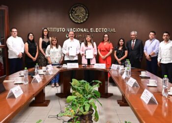 INE y OPLE Veracruz firman convenio general de colaboración y coordinación para la Elección Concurrente del Poder Judicial Federal y Local 2024-2025