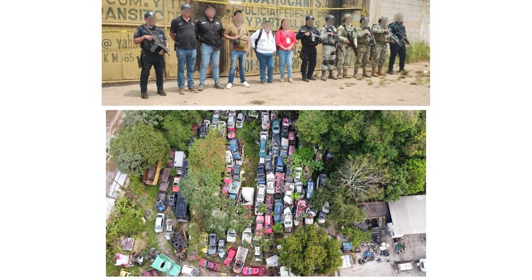 VEHÍCULOS ASEGURADOS EN OPERATIVO DE CATEO CON FUERZAS FEDERALES Y ESTATALES EN ACAYUCAN