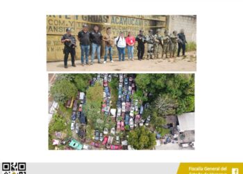VEHÍCULOS ASEGURADOS EN OPERATIVO DE CATEO CON FUERZAS FEDERALES Y ESTATALES EN ACAYUCAN
