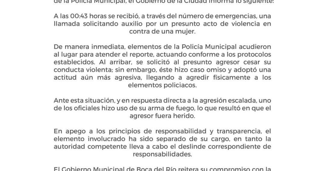Boca del Río aclara hechos ocurridos en la colonia El Morro