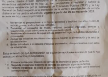 En Xalapa, primaria aplica Operación Mochila para que alumnos no ingresen alimentos chatarra al plantel