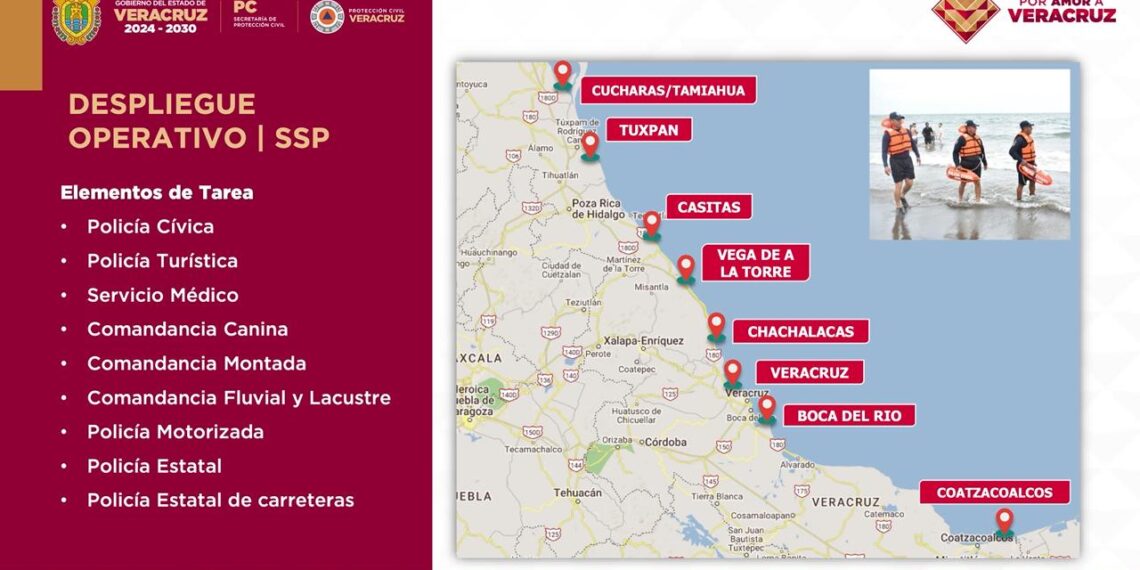 Alrededor de 3 mil elementos desplegados en Operativo Semana Santa