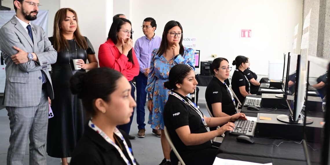 OPLE Veracruz realiza prueba de funcionalidad al sistema informático del PREP para la elección de Ayuntamientos