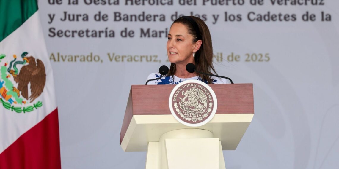 MÉXICO NO ES PROTECTORADO NI COLONIA DE NINGÚN PAÍS EXTRANJERO: PRESIDENTA CLAUDIA SHEINBAUM EN CEREMONIA CONMEMORATIVA AL 111 ANIVERSARIO DE LA GESTA HEROICA DEL PUERTO DE VERACRUZ