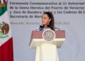 MÉXICO NO ES PROTECTORADO NI COLONIA DE NINGÚN PAÍS EXTRANJERO: PRESIDENTA CLAUDIA SHEINBAUM EN CEREMONIA CONMEMORATIVA AL 111 ANIVERSARIO DE LA GESTA HEROICA DEL PUERTO DE VERACRUZ