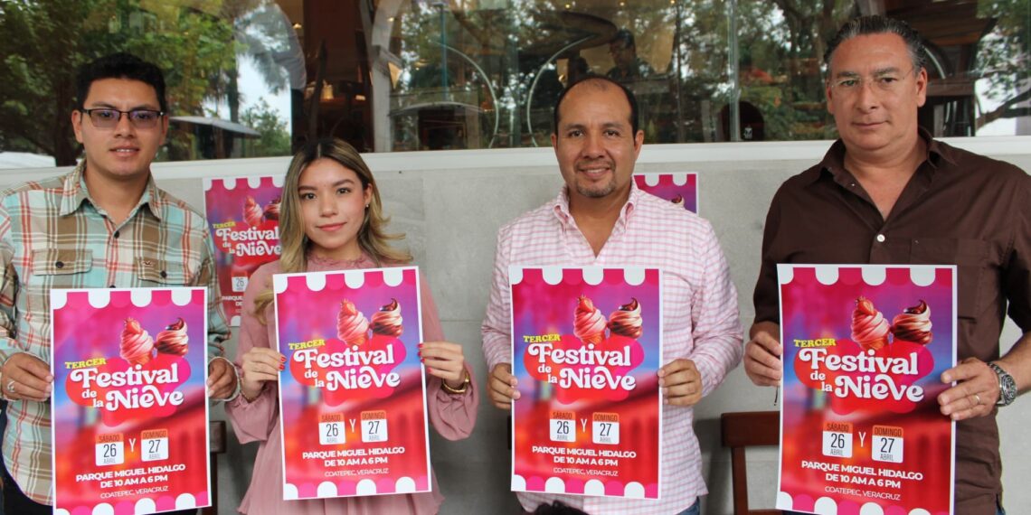 En Coatepec, para incentivar la economía anuncian el Tercer Festival de la Nieve; se realizará los días 26 y 27 de abril en el Parque Miguel Hidalgo