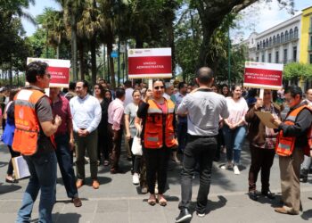Gobierno de Veracruz se suma al Primer Simulacro Nacional 2025 con participación masiva