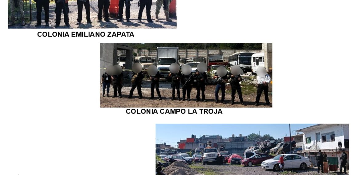 INMBUEBLES ASEGURADOS EN TRES OPERATIVOS DE CATEO CON FUERZAS FEDERALES Y ESTATALES EN XALAPA