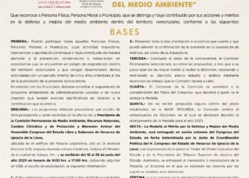 Abierta, convocatoria para otorgar el premio al Mérito Ambiental 2025