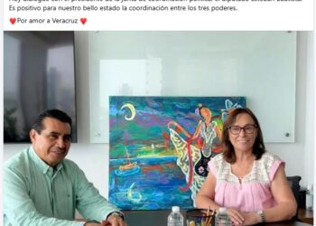Esteban Bautista y Rocío Nahle reafirman compromiso de trabajar en unidad para los veracruzanos