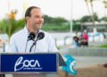 Reinaugura Alcalde JM Unánue la Plaza Banderas y devela estatua del Niño Pescador