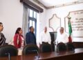 Recibe Alberto Islas a Daniela Griego en Palacio Municipal