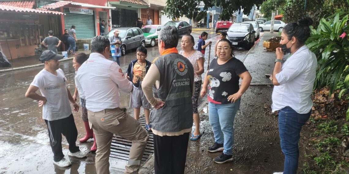 PC y SSP coordinan la atención y monitoreo por lluvias en Xalapa