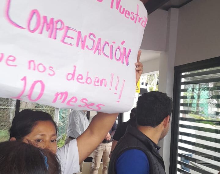 Auxiliares de Salud Comunitaria toman oficinas de la Secretaría Salud, acusan que no les han pagado en 10 meses