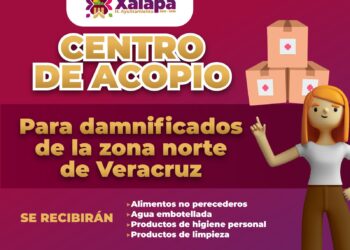Abre Ayuntamiento de Xalapa centro de acopio para damnificados de la zona norte