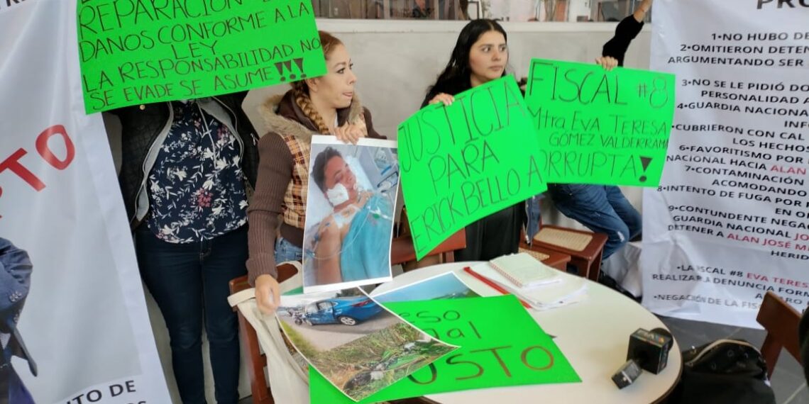 Familia denuncia que Guardia Nacional y FGE protegen a un presunto responsable de accidente automovilístico