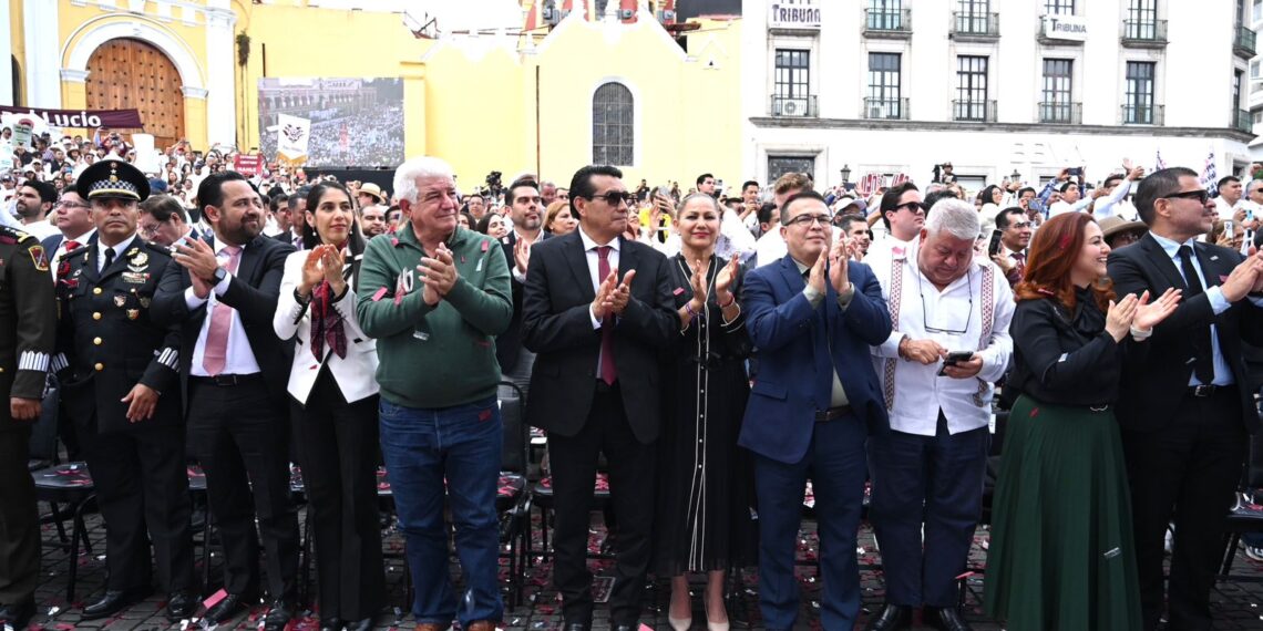 Congreso de Veracruz, presente en el Primer Informe de la gobernadora Rocío Nahle