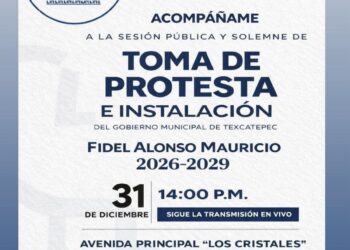 Texcatepec se prepara para la toma de protesta del nuevo Gobierno Municipal 2026–2029