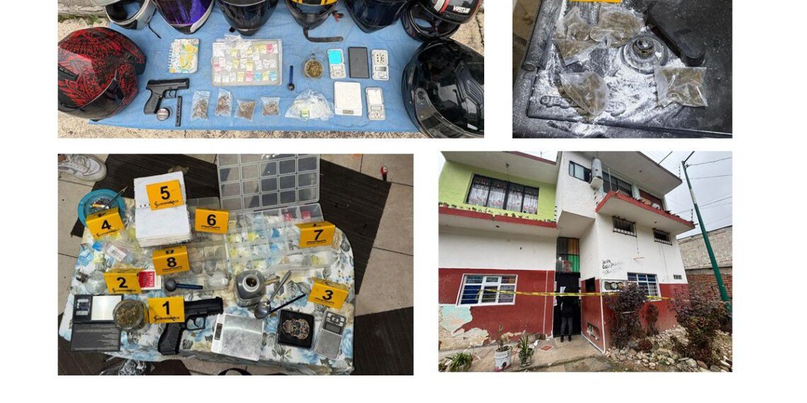 Seis personas detenidas y objetos asegurados en operativo de cateo con fuerzas federales y estatales en Xalapa