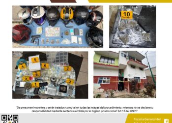 Seis personas detenidas y objetos asegurados en operativo de cateo con fuerzas federales y estatales en Xalapa