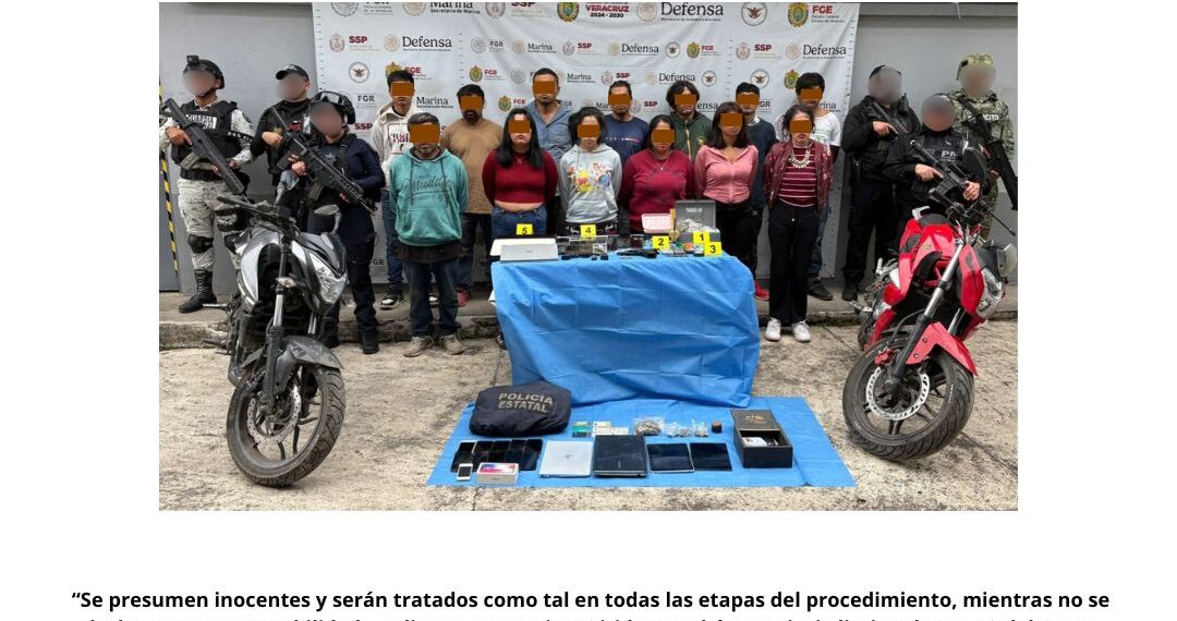 En Emiliano Zapata, 13 personas detenidas y objetos asegurados en operativo de cateo con fuerzas federales y estatales