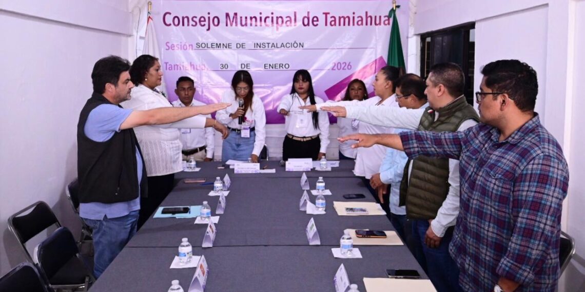 OPLE instala Consejo Municipal de Tamiahua en el marco del Proceso Electoral Local Extraordinario 2026