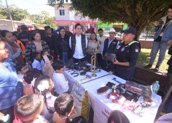 Ayuntamiento y SSP Veracruz llevan “Festival Vive Seguro” a Villa Comoapan 