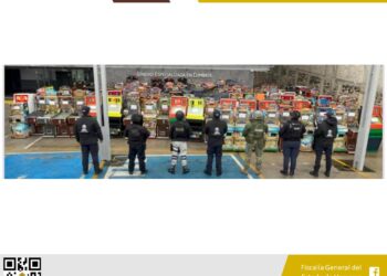 En Xalapa, FGE, Fuerzas Federales y Estatales aseguran 180 máquinas tragamonedas durante cateos en 15 establecimientos