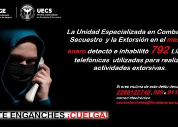 UECS detectó e inhabilitó 792 líneas telefónicas utilizadas para la extorsión en enero