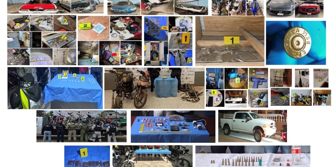 Fiscalía General del Estado detiene a 13 personas durante cateos realizados en diversos municipios