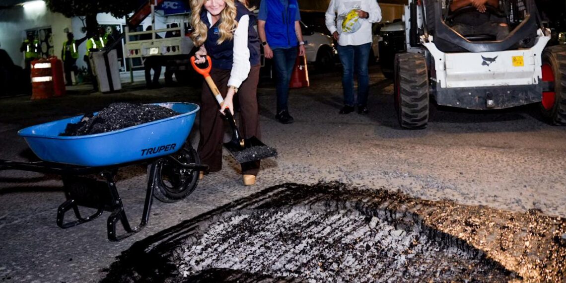 Arranca Alcaldesa Maryjose Gamboa Gobierno Nocturno para bachear y trabajar sin generar caos vial