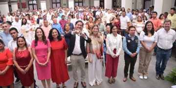 Ciento doce parejas se dieron el “Sí” en Bodas Colectivas de San Andrés Tuxtla