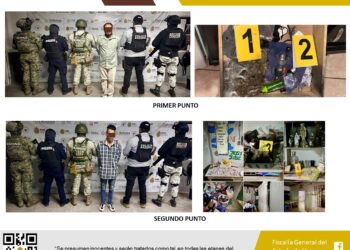 En La Antigua, operativos de cateo derivan en 2 detenciones y aseguramientos