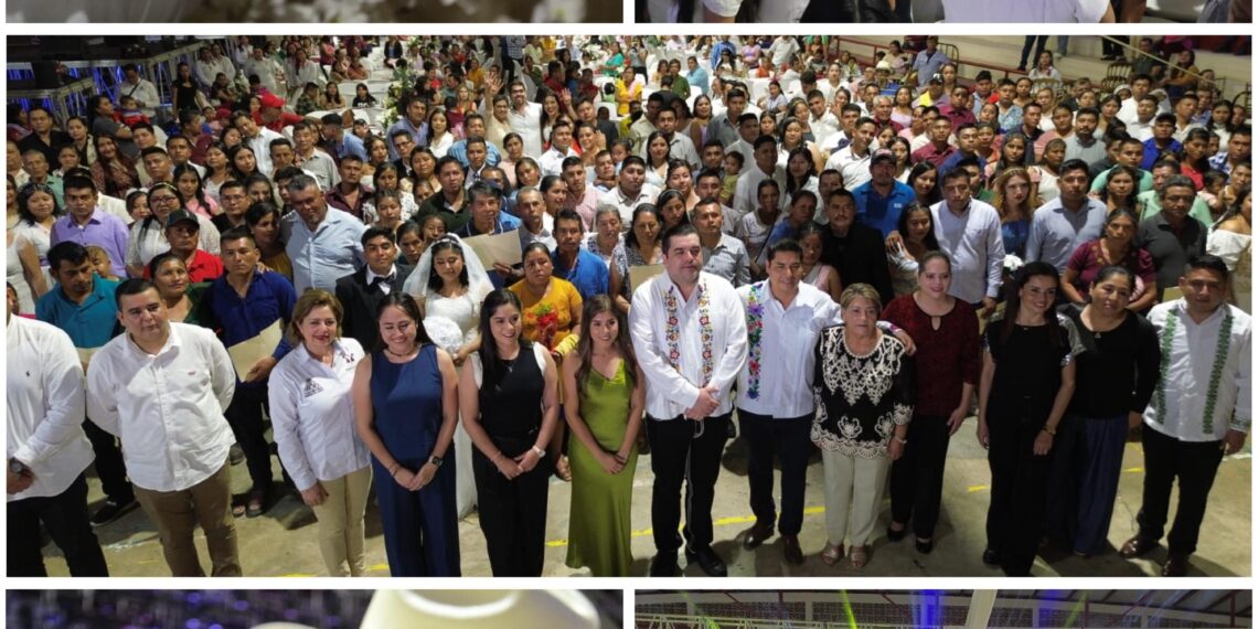 Celebran Bodas Colectivas 2026 en Tantoyuca; 98 parejas formalizan su unión