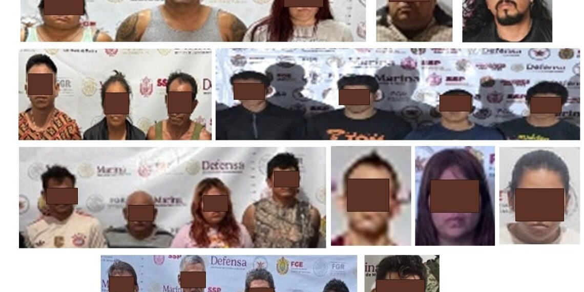 Fiscalía General del Estado detiene a 24 personas durante cateos realizados en diversos municipios