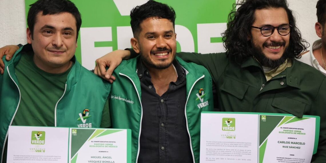 PVEM refuerza su proyecto político en Veracruz con nombramientos electorales de Carlos Marcelo Ruiz y Miguel Ángel Vásquez